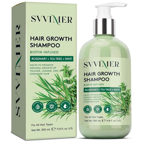 Amazon.com: Svvimer Rosemary Hair Growth Shampoo: Thickening and ...