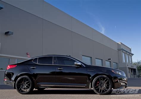 2012 Kia Optima with 20" Gianelle Yerevan in Matte Black (Black Lip) wheels | Wheel Specialists ...