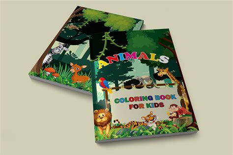 Animals Coloring Book Cover Design :: Behance