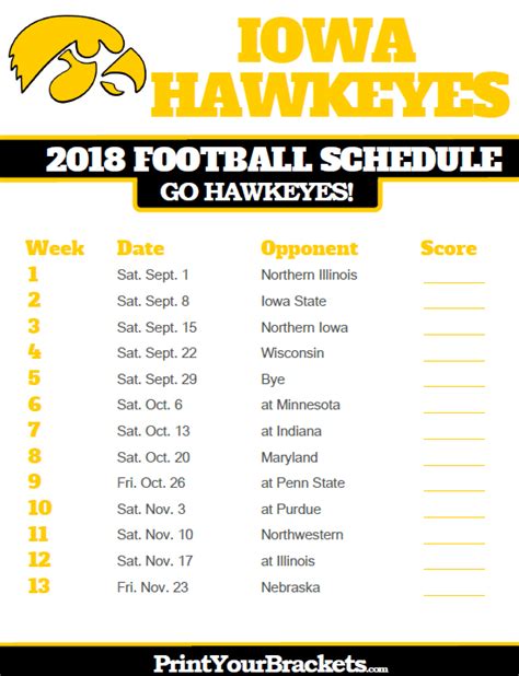 Iowa Hawkeye Basketball Schedule Printable 2021 - Printable Schedule