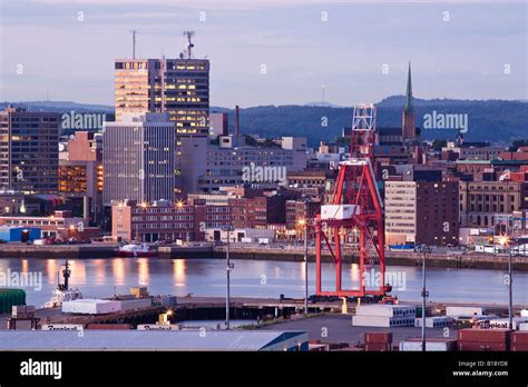 Saint John skyline, New Brunswick, Canada Stock Photo - Alamy