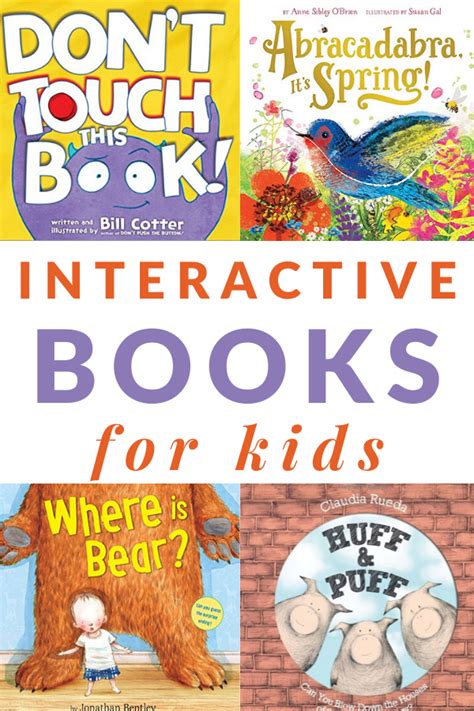 Books That Engage Kids to the Max! | Interactive books for kids, Books ...