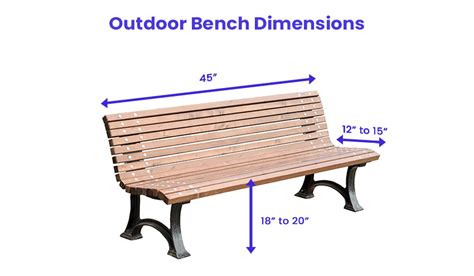 Bench Dimensions (Indoor & Outdoor Size Guide) - Designing Idea