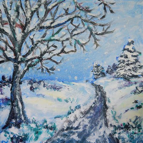 Snowy Day Painting by Sheena Kohlmeyer