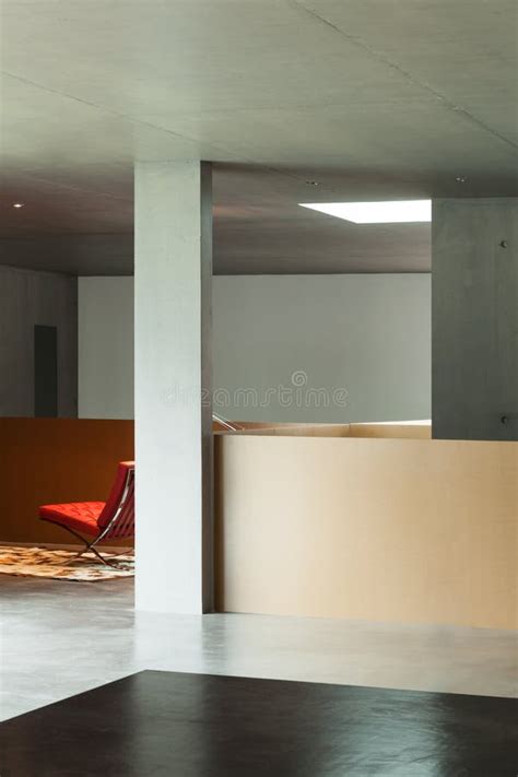 Interior House, Concrete Wall Stock Photo - Image of wall, ceiling: 45486850