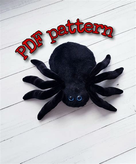 Easy Halloween Toy Pattern Spider Plush Pattern PDF Tutorial - Etsy