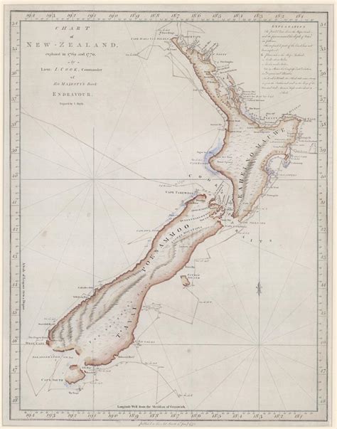 Chart: New Zealand, 1769-70 / James Cook. - New Zealand Maritime Museum