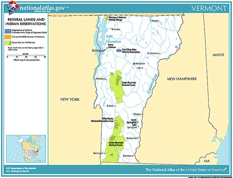 Southern Vermont State Parks Map