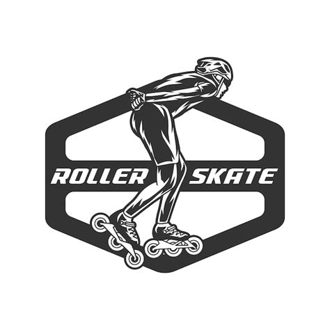 Premium Vector | Roller skate logo