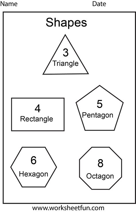 Hexagon Octagon Pentagon Worksheet - Wiring Diagram Pictures Guide 2020