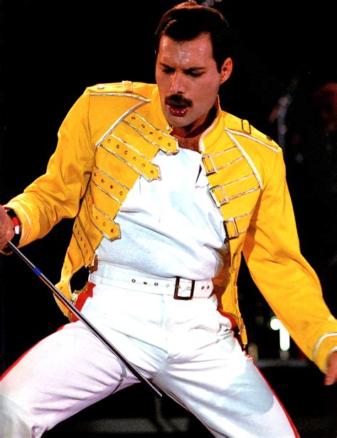 Freddie Mercury Replica Yellow Jacket Costume at Wembley Concert – Celebs Apparel