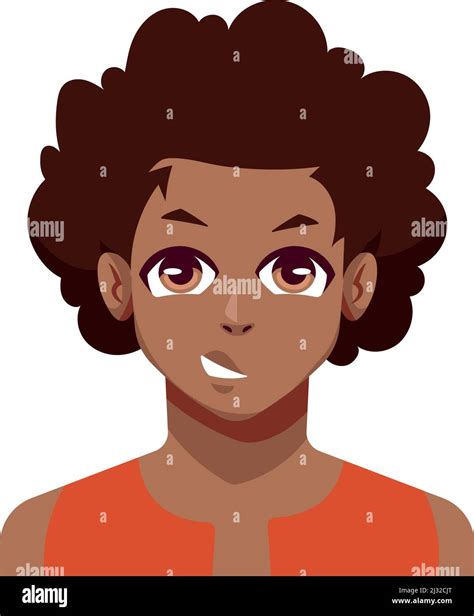 afro man anime style Stock Vector Image & Art - Alamy