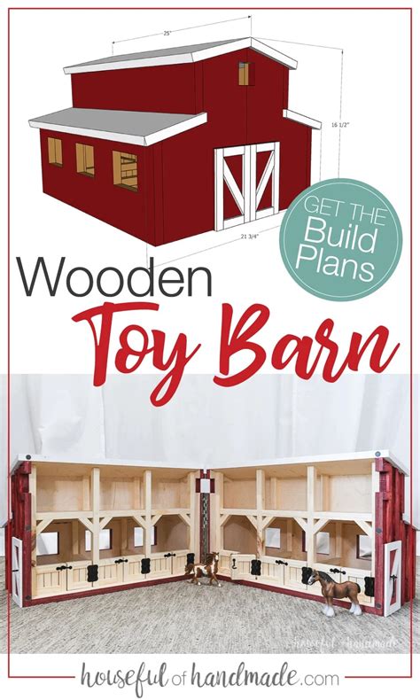 Wooden Toy Barn Build Plans - Houseful of Handmade