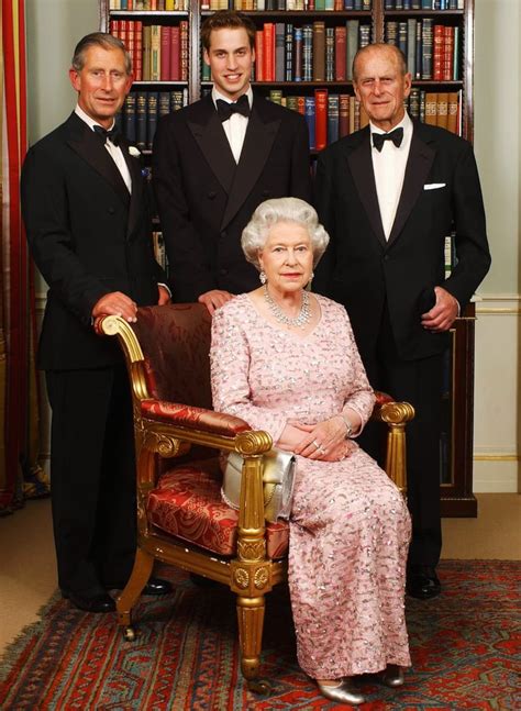 Three generations of the royal family posed on June 2, 2003, before a | Photos of Prince Philip ...