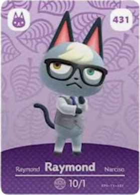 Raymond (Animal Crossing Cards - Series 5) amiibo card - amiibo life ...