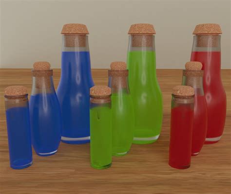 Potion Vials 3D asset | CGTrader