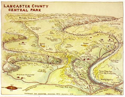 1978 Map of Lancaster County Central Park – Uncharted Lancaster