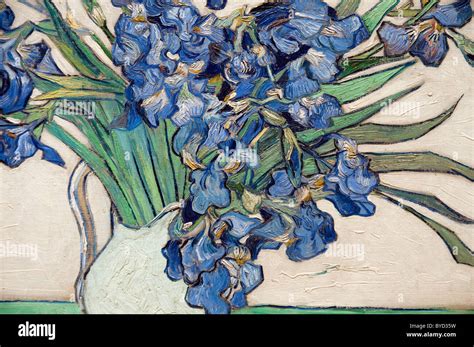 Detalle: Lirios, 1890 de Vincent van Gogh Fotografía de stock - Alamy