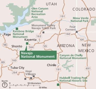 Navajo National Monument - Hiking Trails, Park & Camping, Map, Arizona