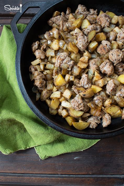 Pork Sausage and Potato Hash - Sparkle Kitchen