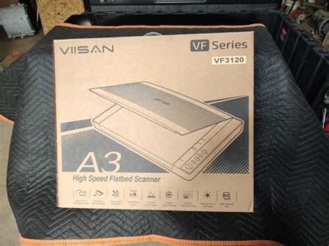 VIISAN 3120 A3 Large Format Flatbed Scanner, 1200 DPI, Scan 12" x 17" in 8 se... | eBay