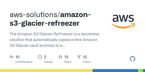 GitHub - aws-solutions/amazon-s3-glacier-refreezer: The Amazon S3 ...