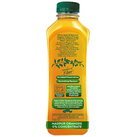 Buy B Natural Nagpur Orange Juice - Goodness Of fiber Online at Best Price of Rs 40 - bigbasket