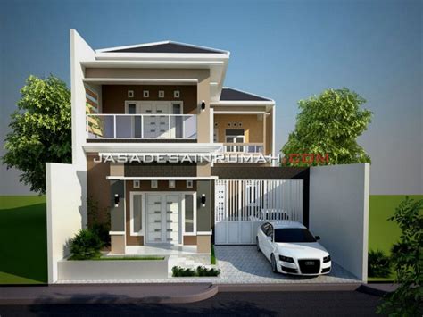 Contoh Gambar Desain Rumah Mewah 2 Lantai Fasad Modern | Jasa Desain RumahJasa Desain Rumah