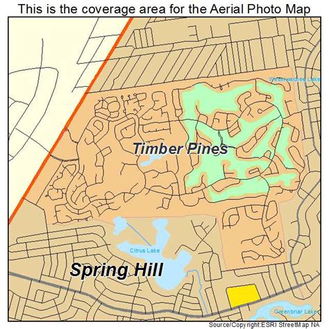 Aerial Photography Map of Timber Pines, FL Florida