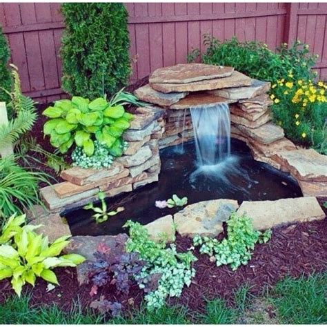 50 Diy Garden Pond Waterfall Ideas - ABCHOMY | Diy garden fountains, Waterfalls backyard ...