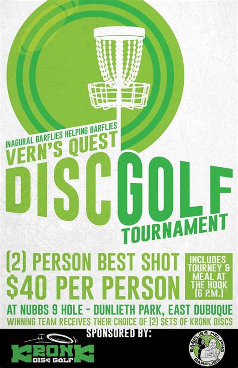 Vern's Quest Disc Golf Tournament Best shot doubles (2020, Kronk Disc ...