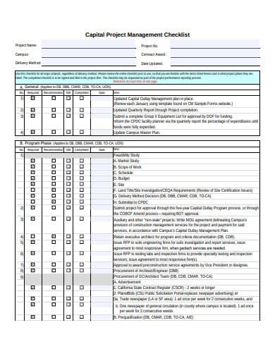 11+ Project Audit Checklist Templates in PDF | DOC | Free & Premium ...