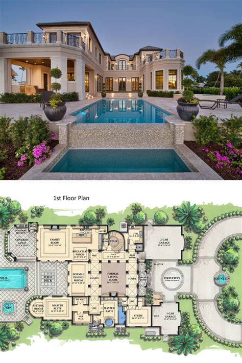 5-Bedroom Two-Story Grand Royale Tuscan Style Home (Floor Plan) | House ...