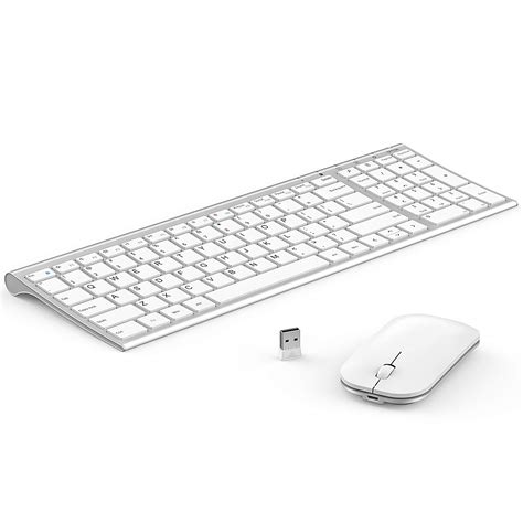 Buy Wireless Keyboard Mouse, seenda Ultra Thin Small Rechargeable Keyboard and Mouse Set with ...