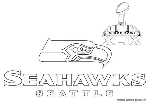 Seattle seahawks coloring pages