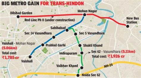 Ghaziabad Metro Plan | Present & Future - Working & Under Construction Route Map | Metro Rail in ...