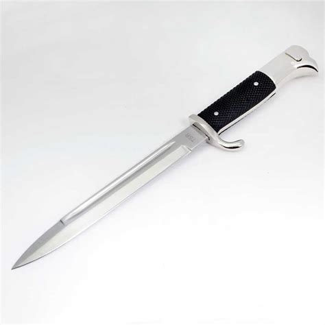 Reproduction WWII German K98 Mauser Bayonet, New, Nice Quality, Nickel Finish, GER-4164, RTG Parts