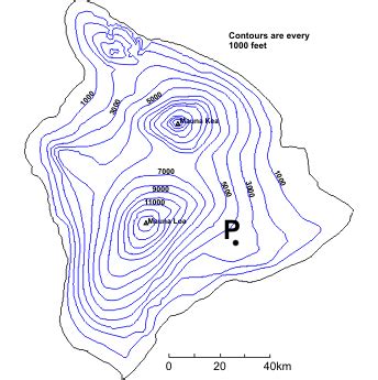 Topographic Map Of Hawaii