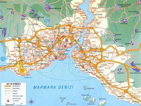 Istanbul Map : Istanbul Map. Map of Istanbul rail system, Printable ... : Istanbul from mapcarta ...