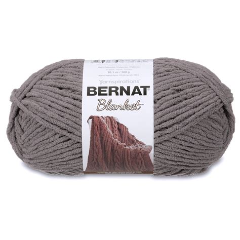 Bernat Blanket Yarn, Dark Gray, 10.5oz(300g), Super Bulky, Polyester ...