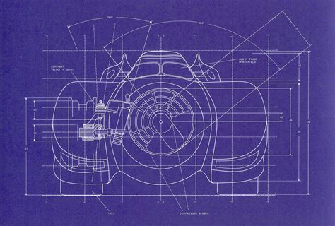 1989 Batmobile Blueprints