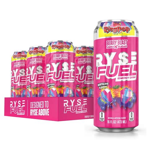 RYSE Fuel Sugar Free Energy Drink | Vegan Friendly, Gluten Free | No Fillers & No Artificial ...