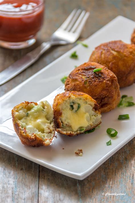 Potato Cheese Balls *Video Recipe* - Flavor Quotient