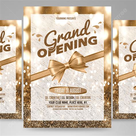 Grand Opening Flyer Template Template Download on Pngtree