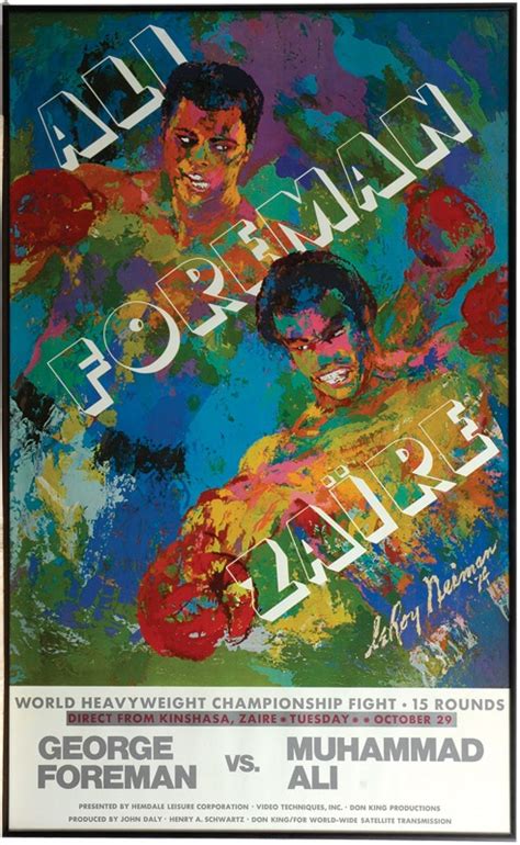 Ali vs. Foreman Boxing Poster by Neiman (25"x39")