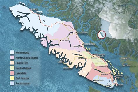 Vancouver Island Map With Cities - 2024 Winter Weather Predictions