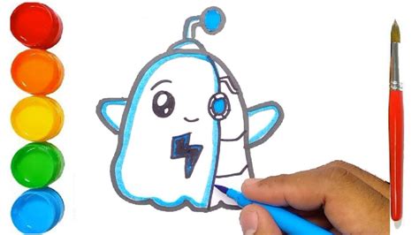 How to Draw LANKYBOX GHOSTY Robot for kids - YouTube