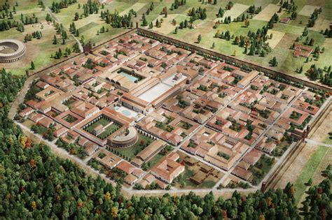 The layout of an ancient Roman town [2500x1666] (x-post /r/papertowns) | Ancient roman ...