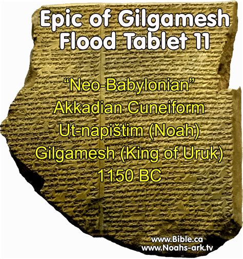 Epic Of Gilgamesh Flood Summary - The Babylonian Story Of The Deluge And The Epic Of Gilgamesh ...