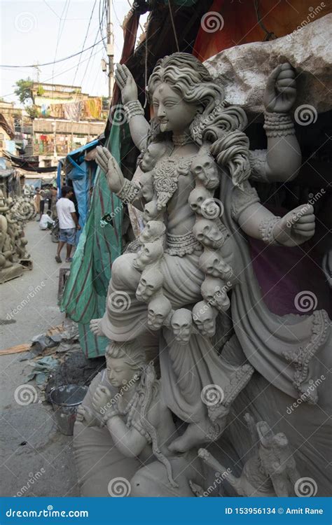 Clay Statues Getting Ready in the Streets of Kumartuli,Kolkata,India Editorial Stock Image ...